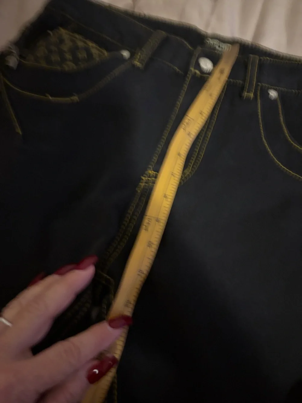 Louis Vuitton Black Denim Jeans with Monogram Pocket Trim - Picture 12 of 14